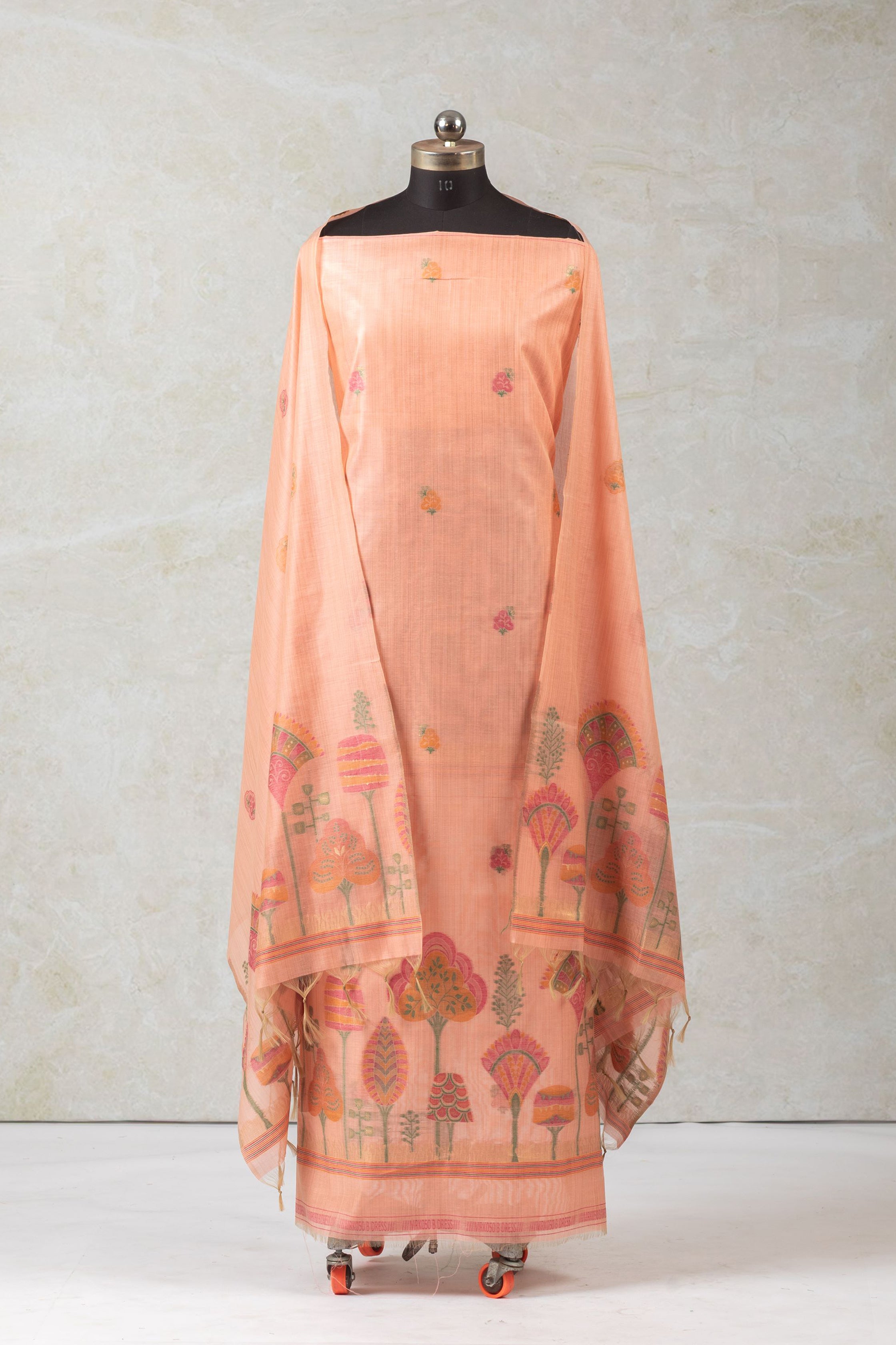 Coral Curve – Cotton Suit Piece