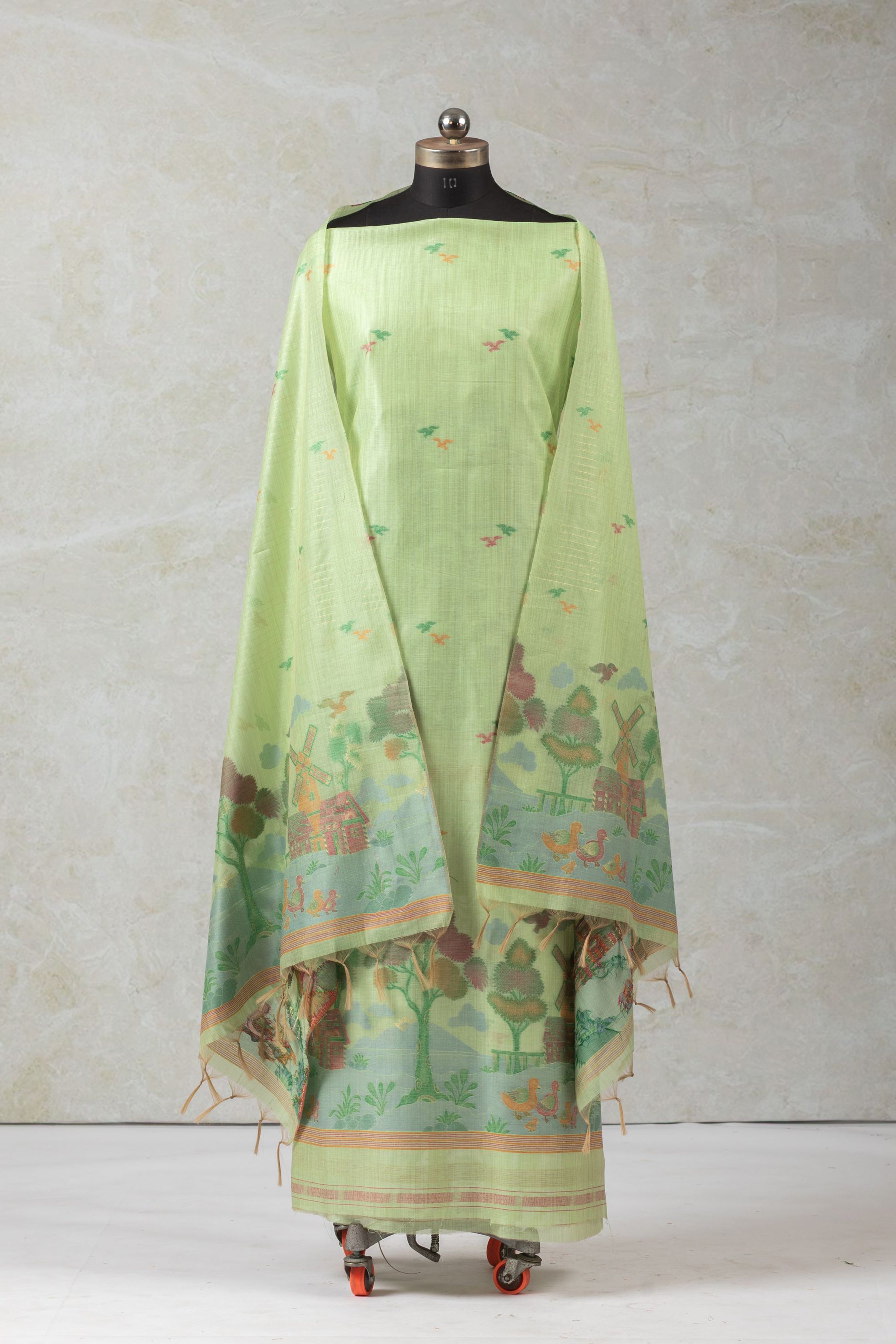 Ocean Glint – Cotton Suit Piece