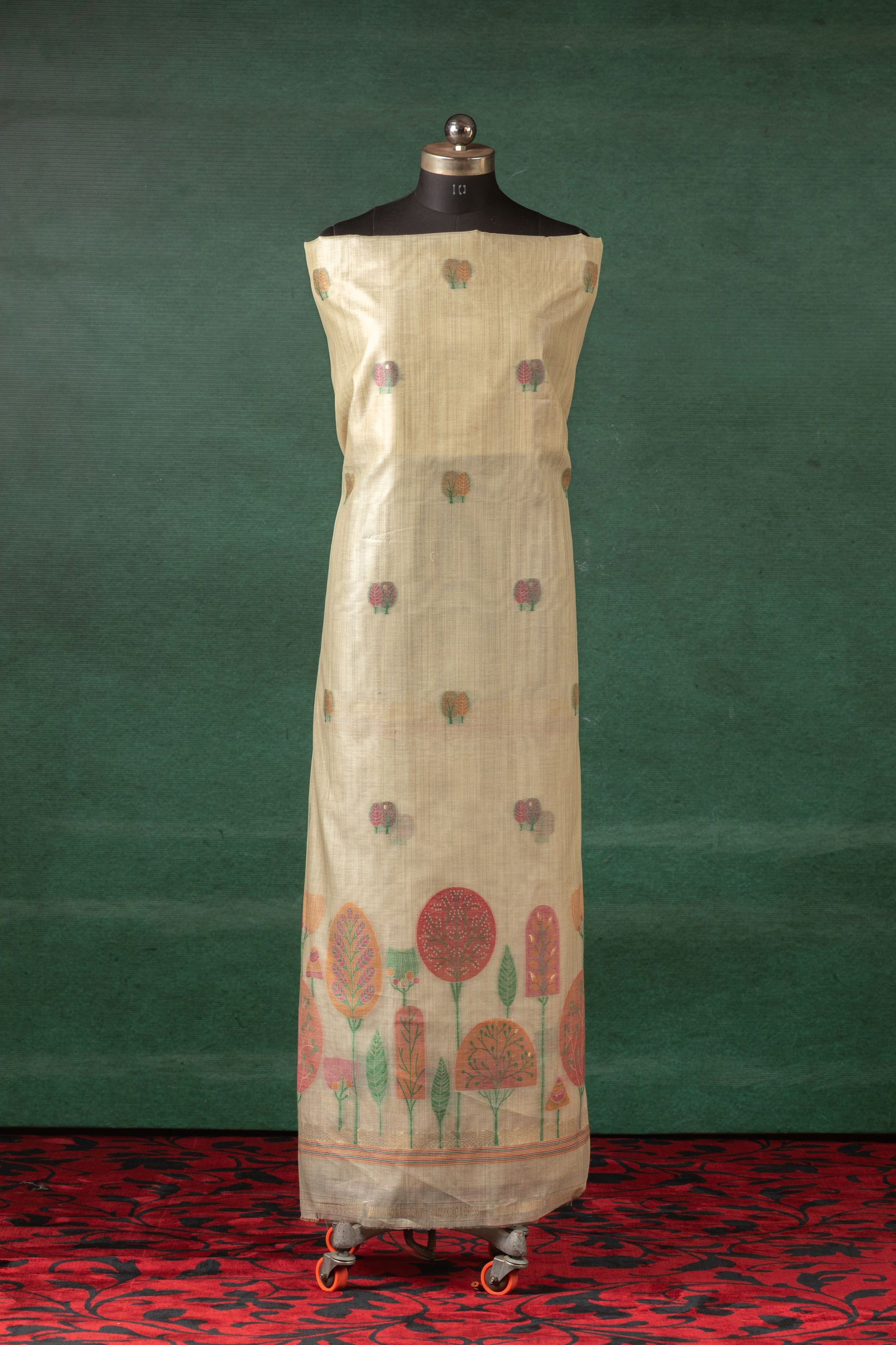 Tussar Bloom – Cotton Suit Piece