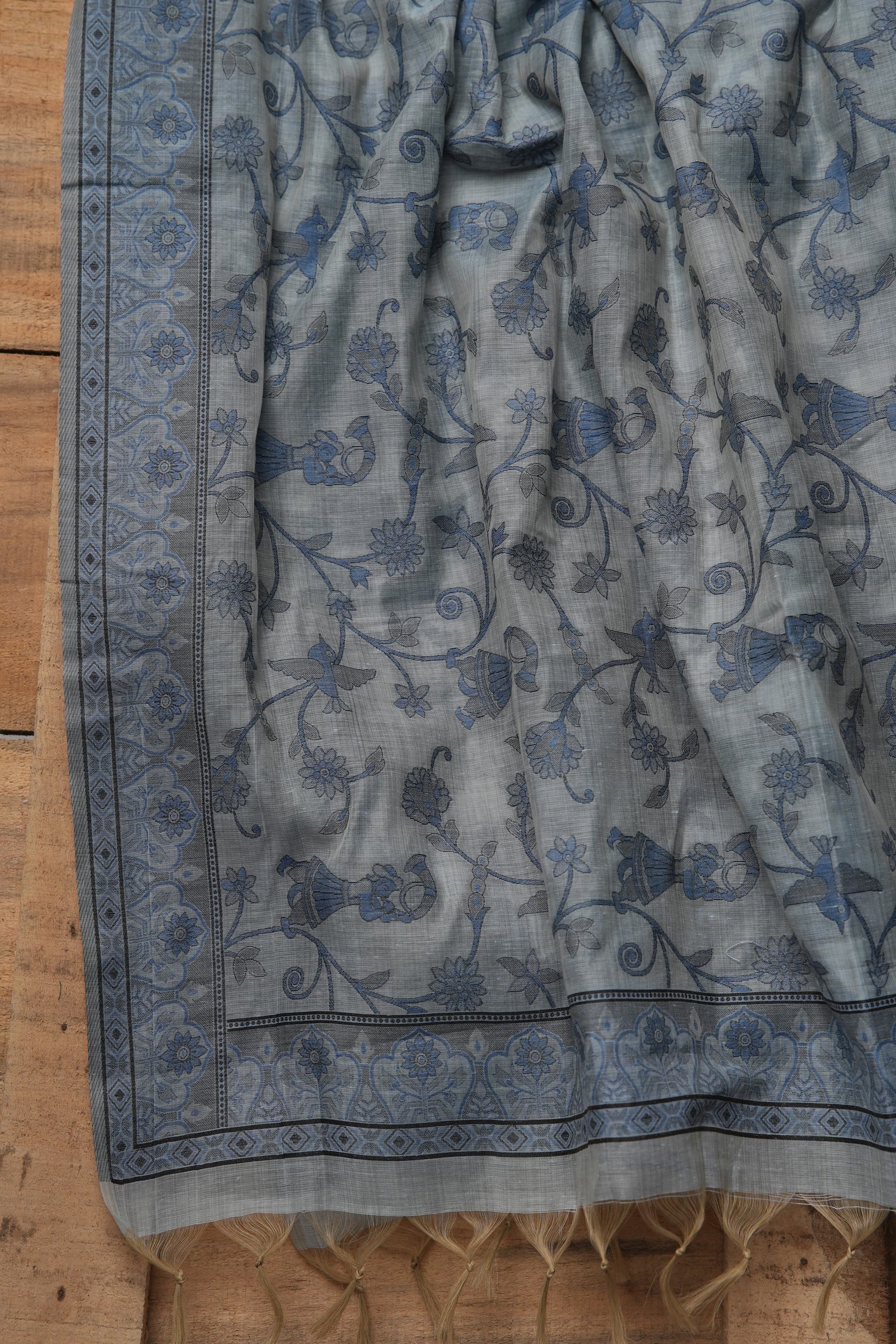 Celestial Hue - Mul Chanderi Suit Piece