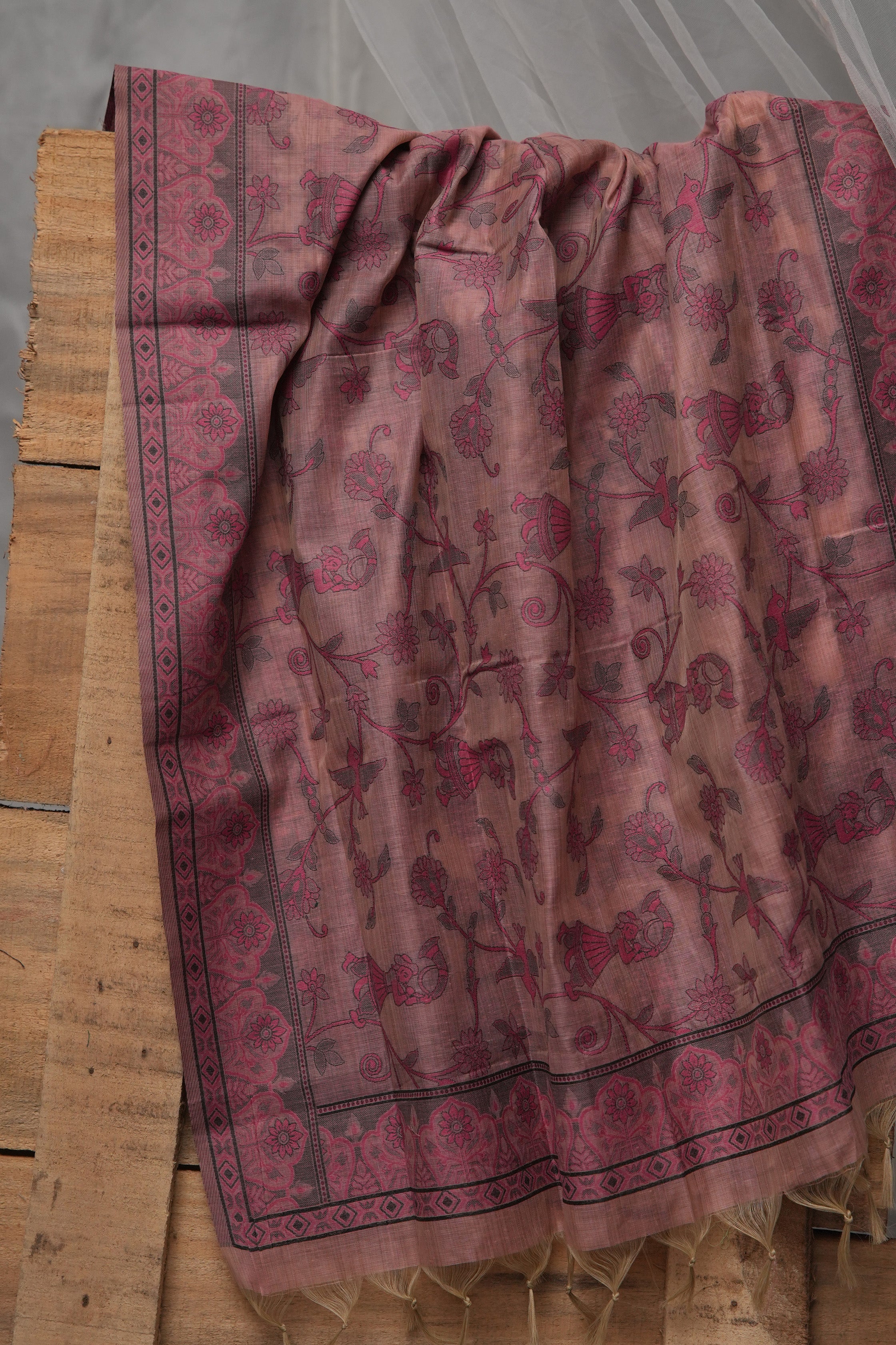 Blush Petal – Mul Chanderi Suit Piece