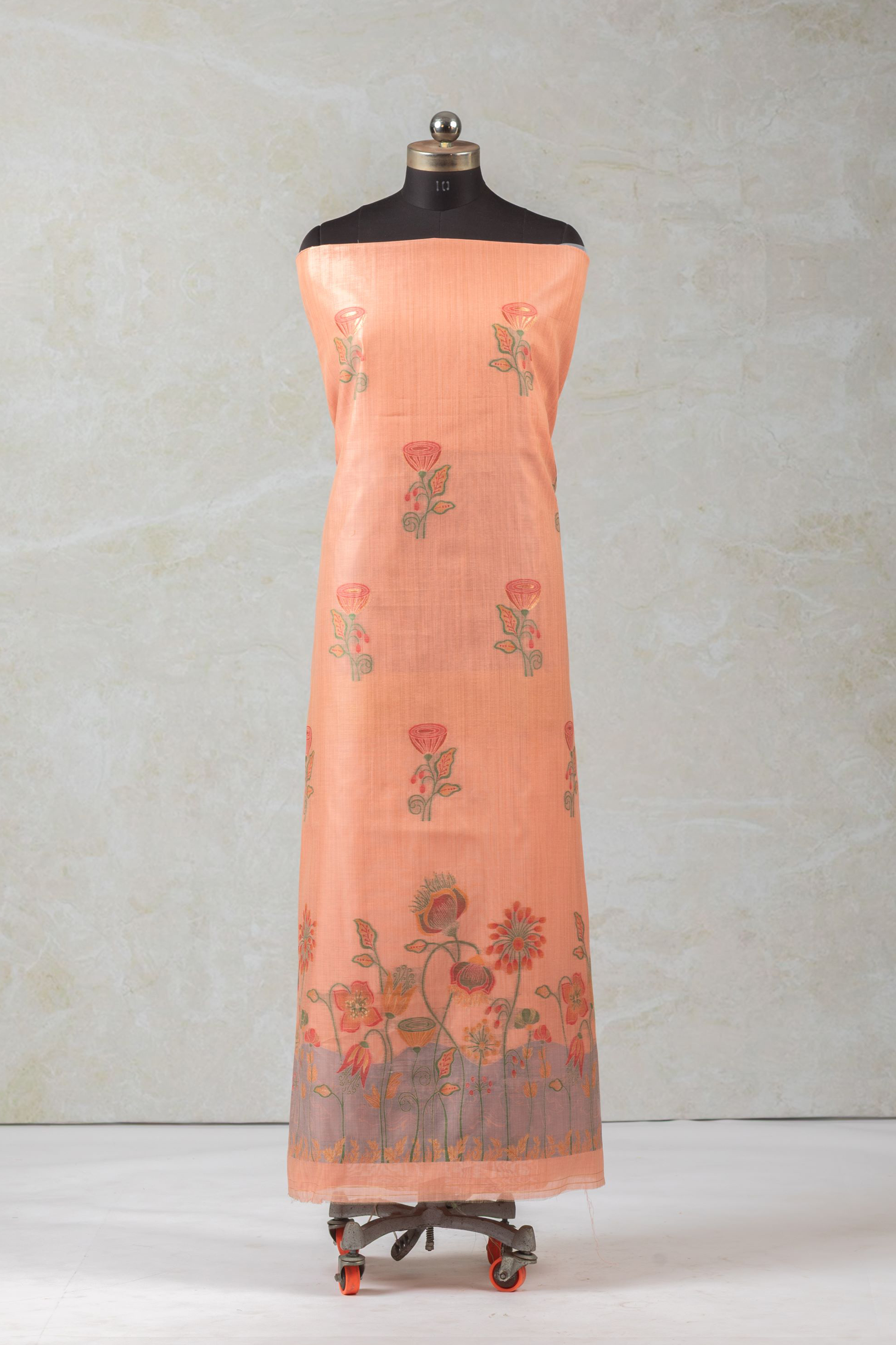 Peach Blush - Cotton Suit Piece