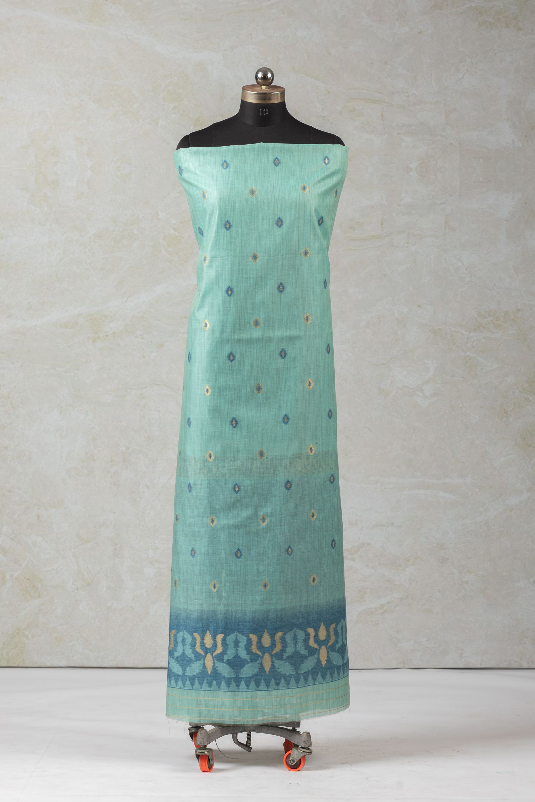 Aqua Lace – Cotton Suit Piece