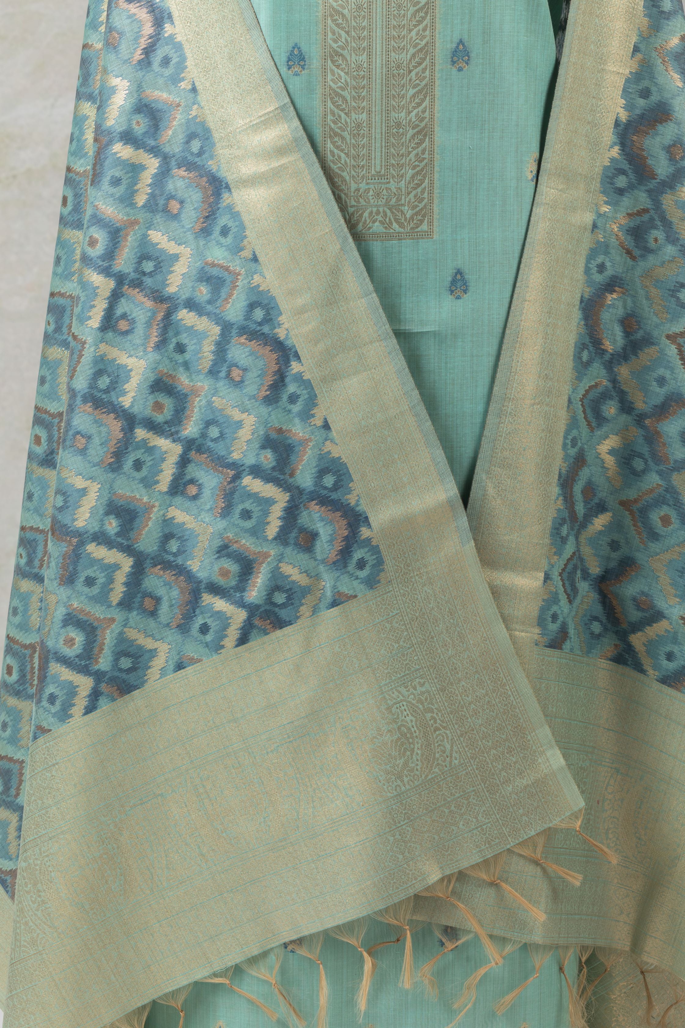 Indigo Motif – Cotton Suit Piece