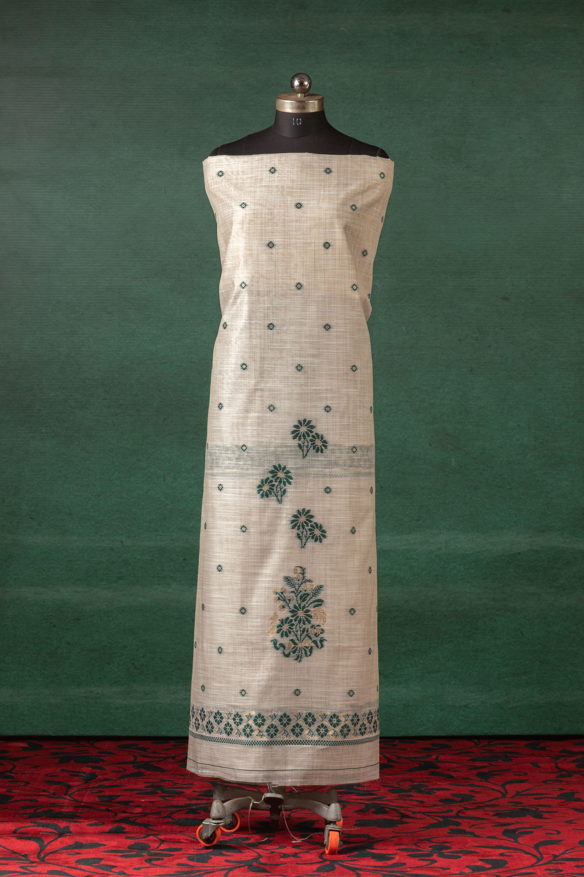 Teal Trails – Cotton Suit Piece