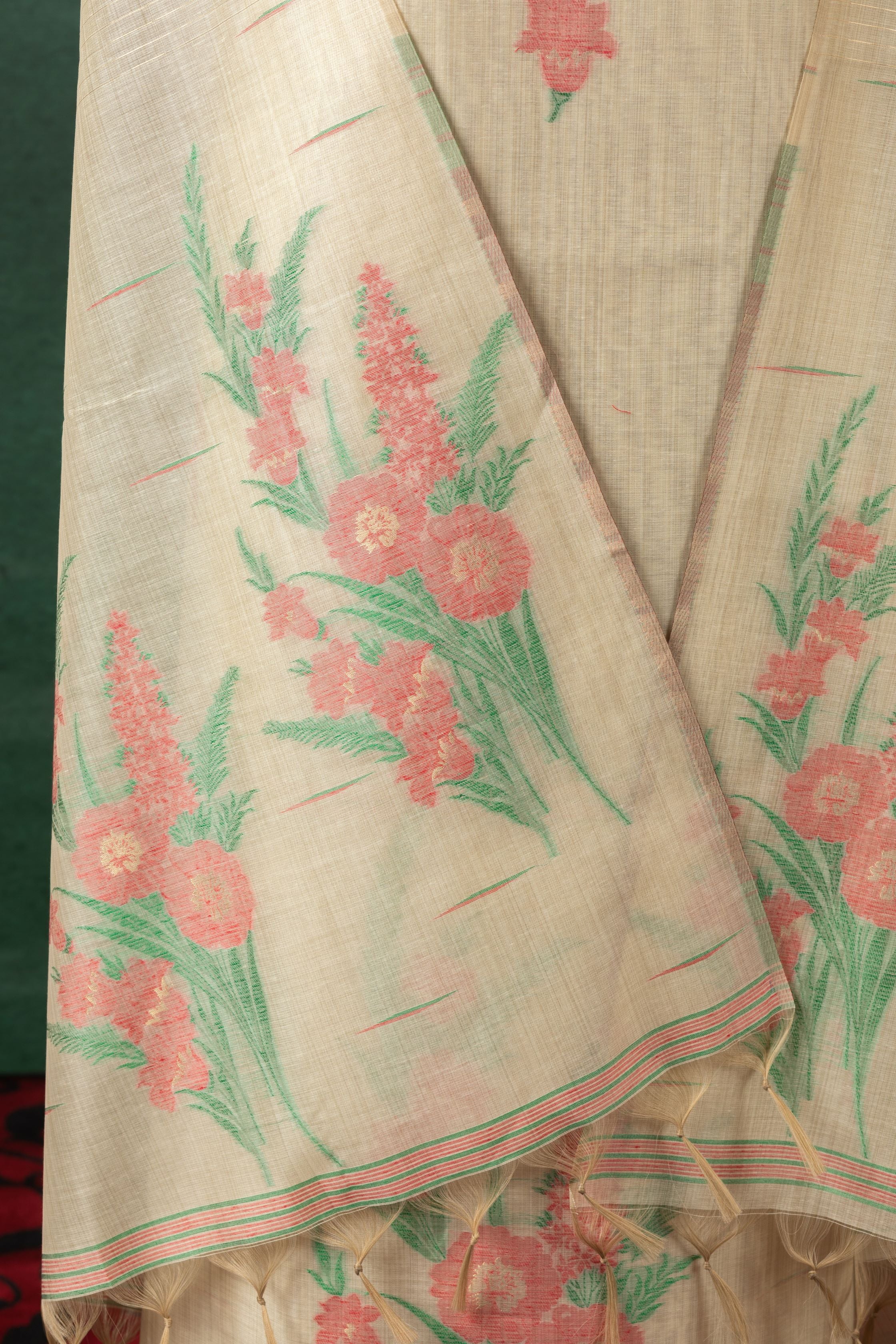 Blush Tussar – Cotton Suit Piece