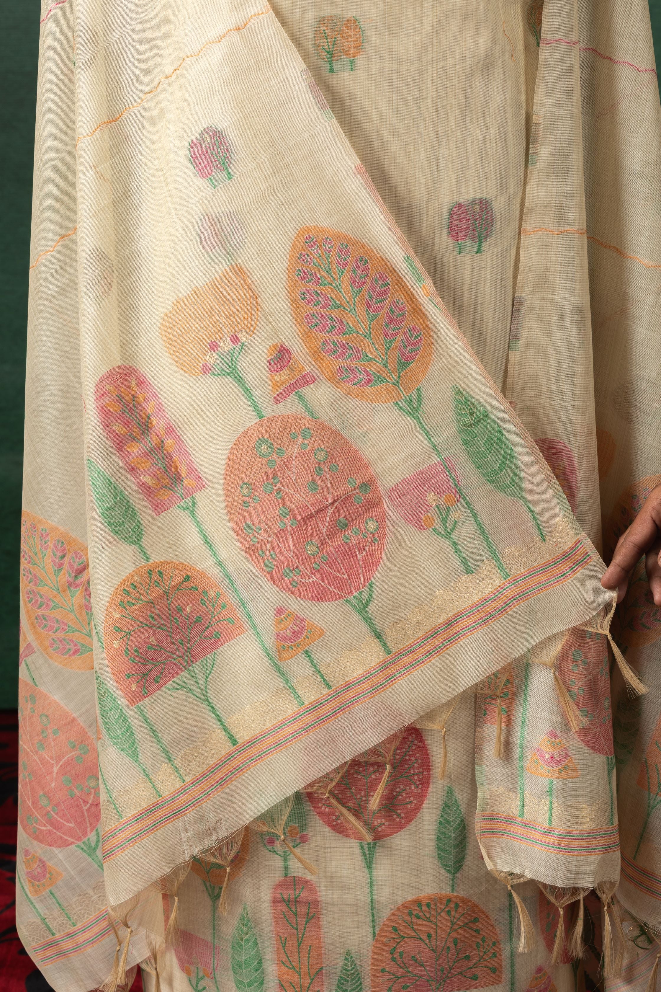 Tussar Bloom – Cotton Suit Piece