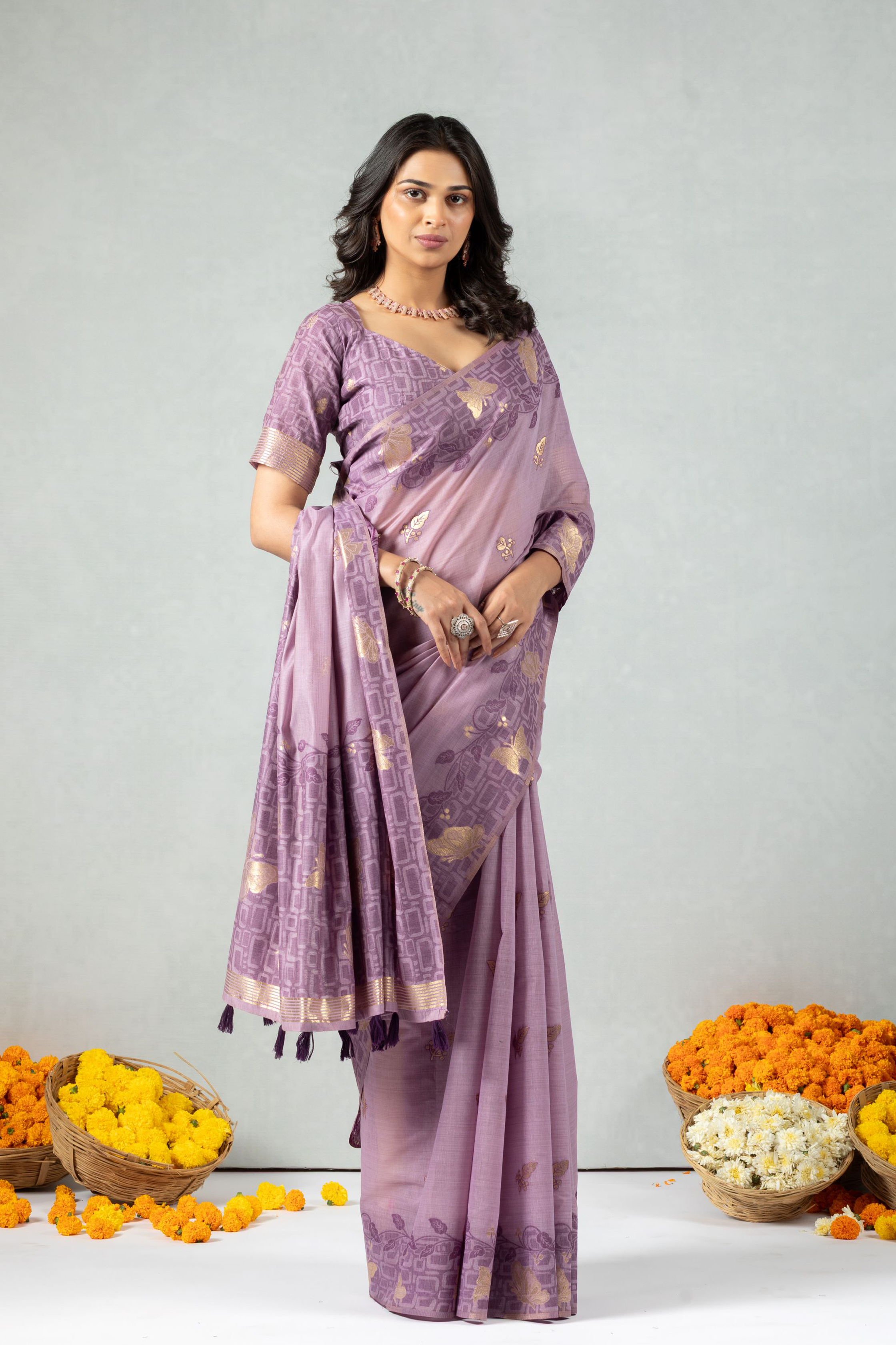 Kiana - The Lavender Flight Saree