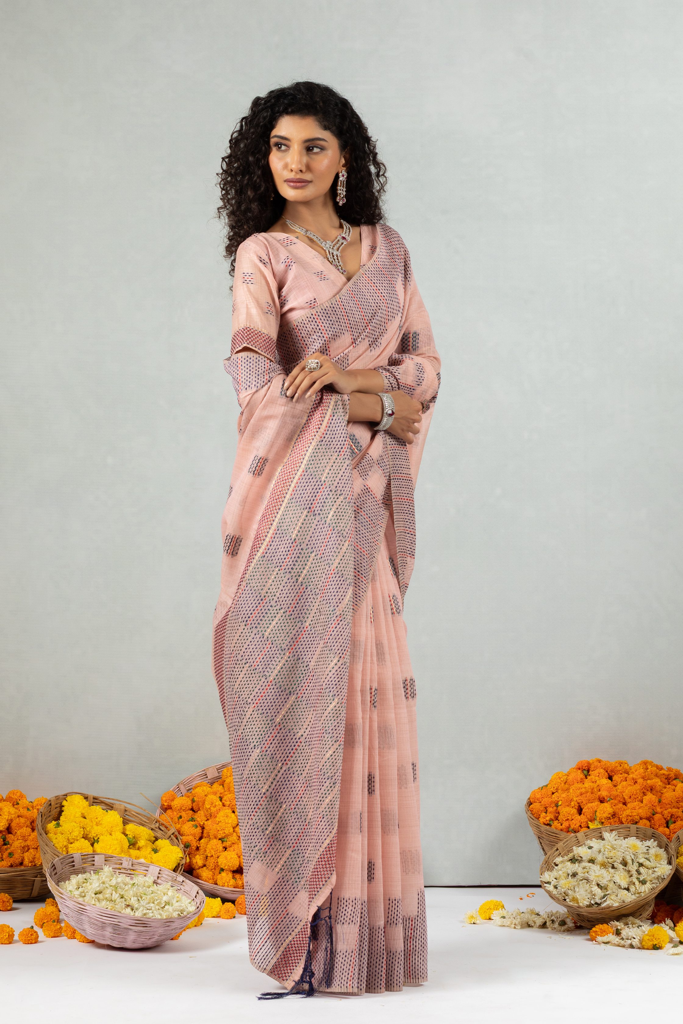 Reya - The Subtle Stitch Saree