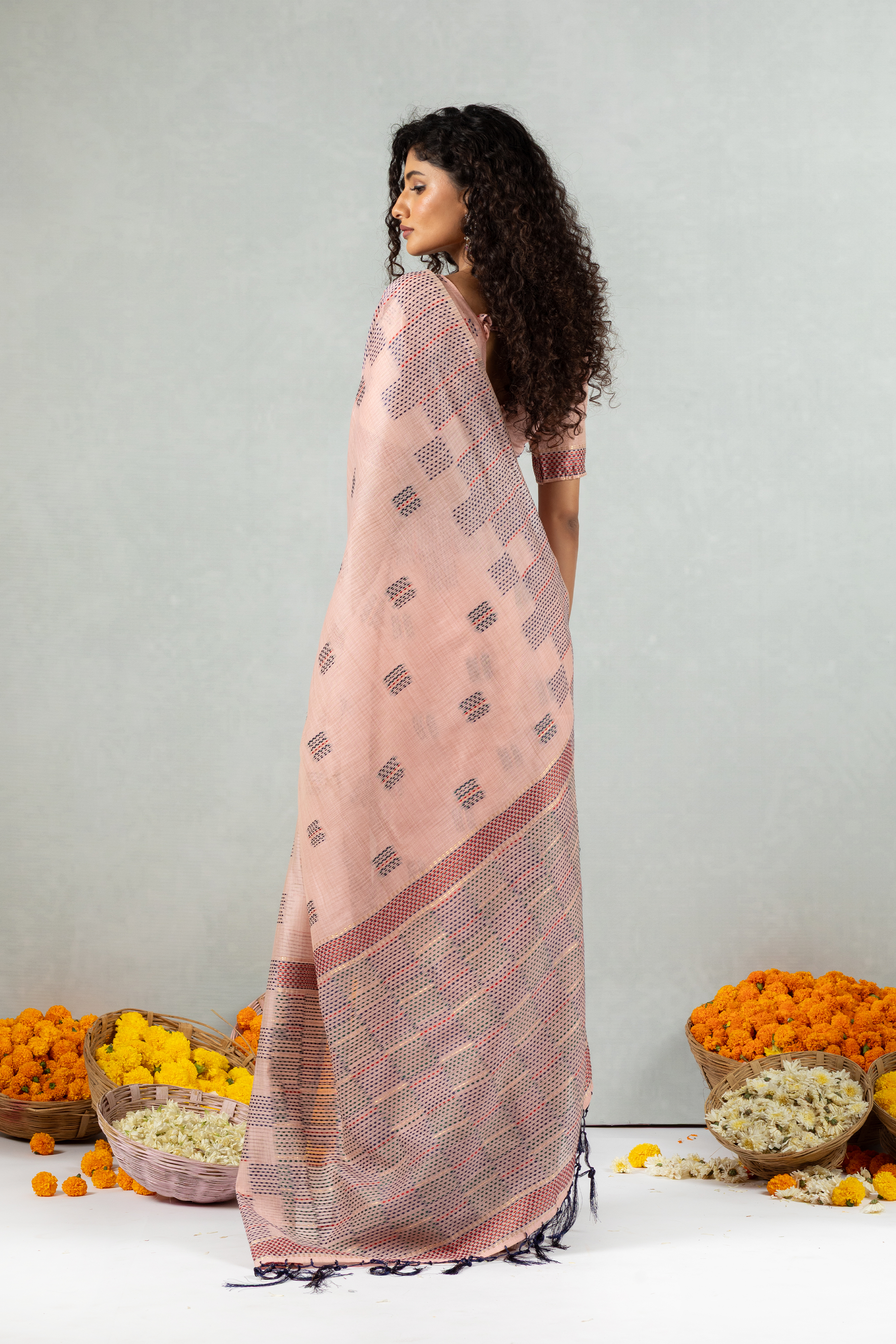 Reya - The Subtle Stitch Saree