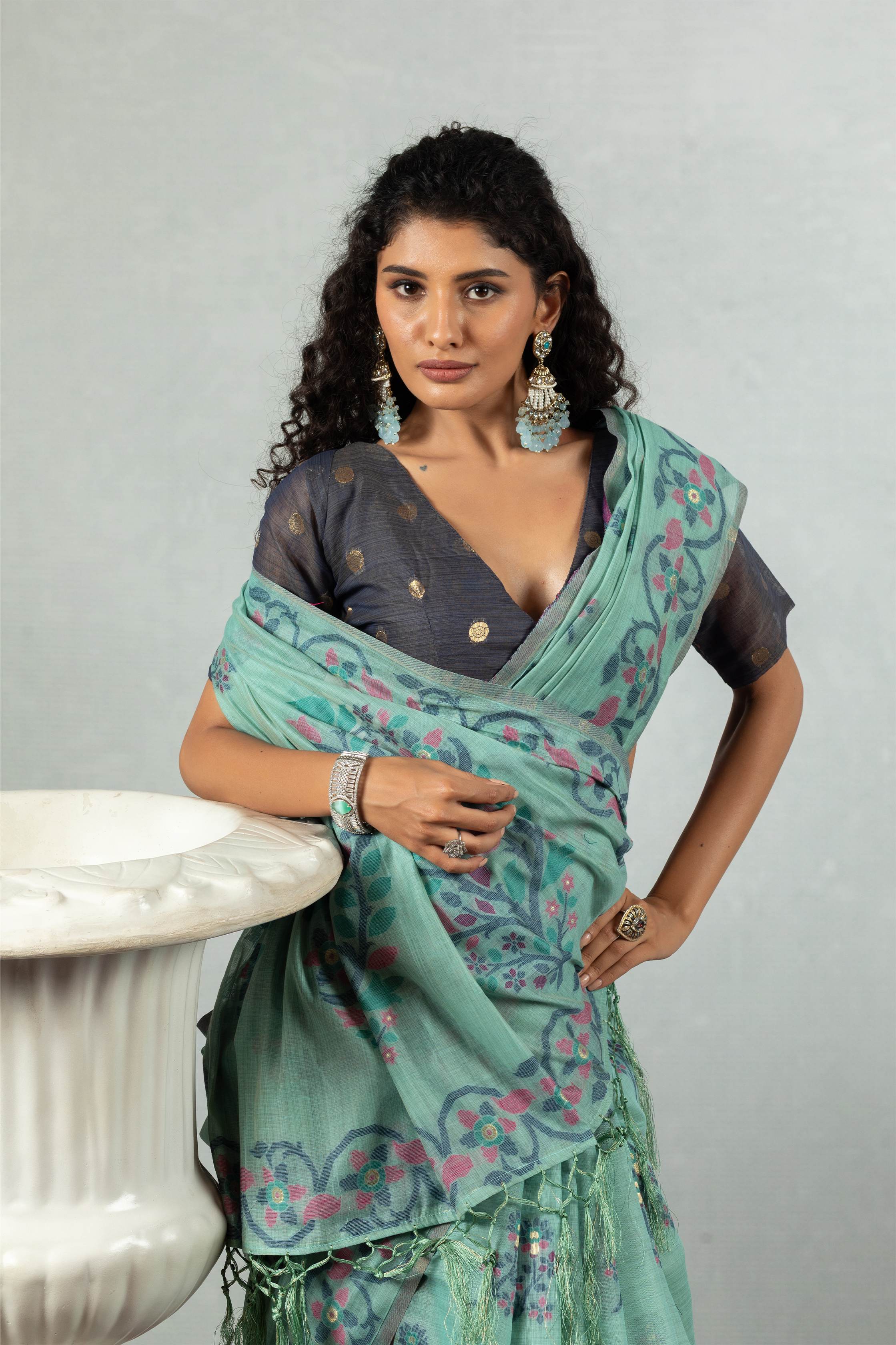 Ruhani - Whispers of floral grace Saree