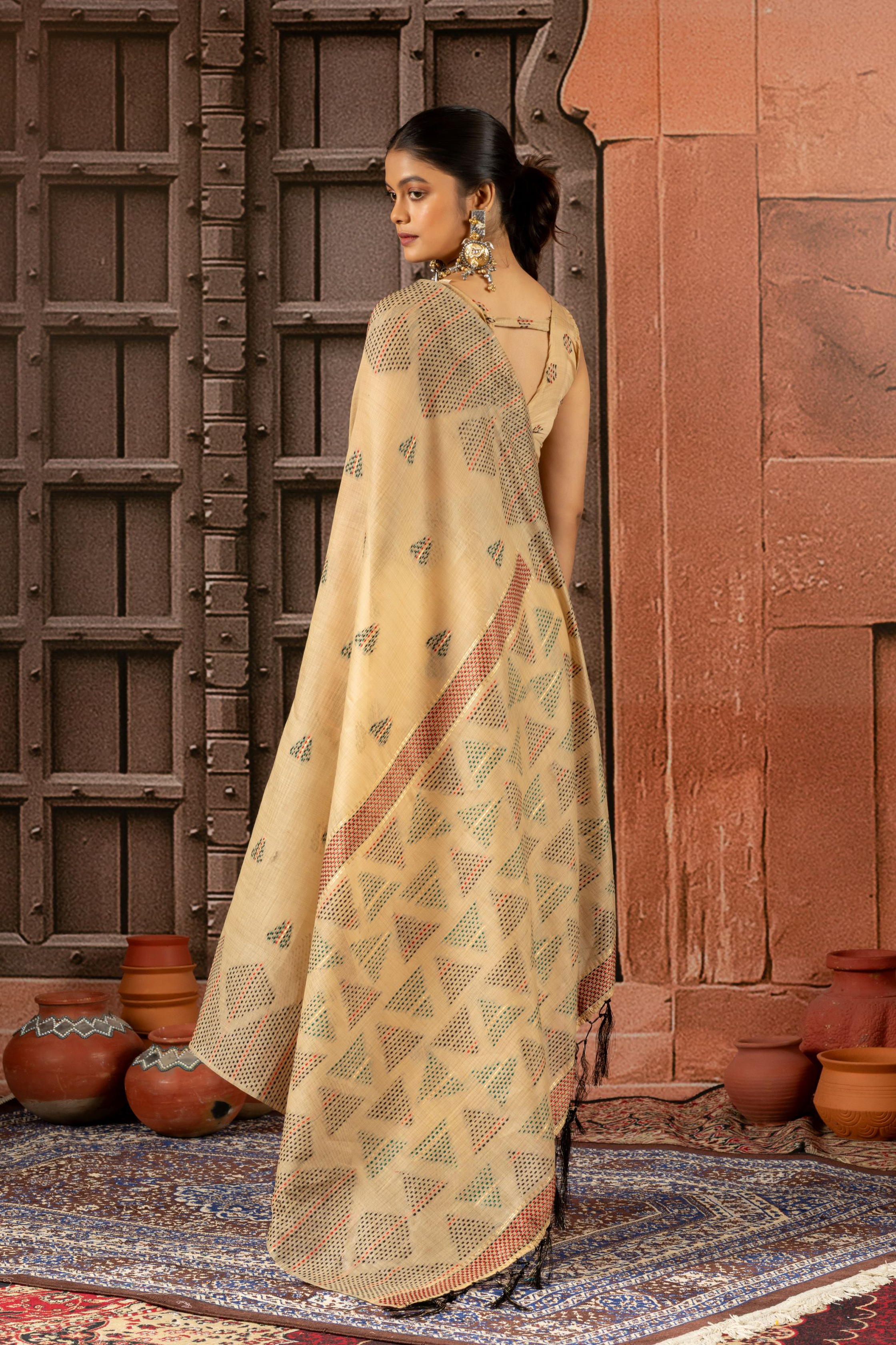 Kritika The Rustic Thread Saree