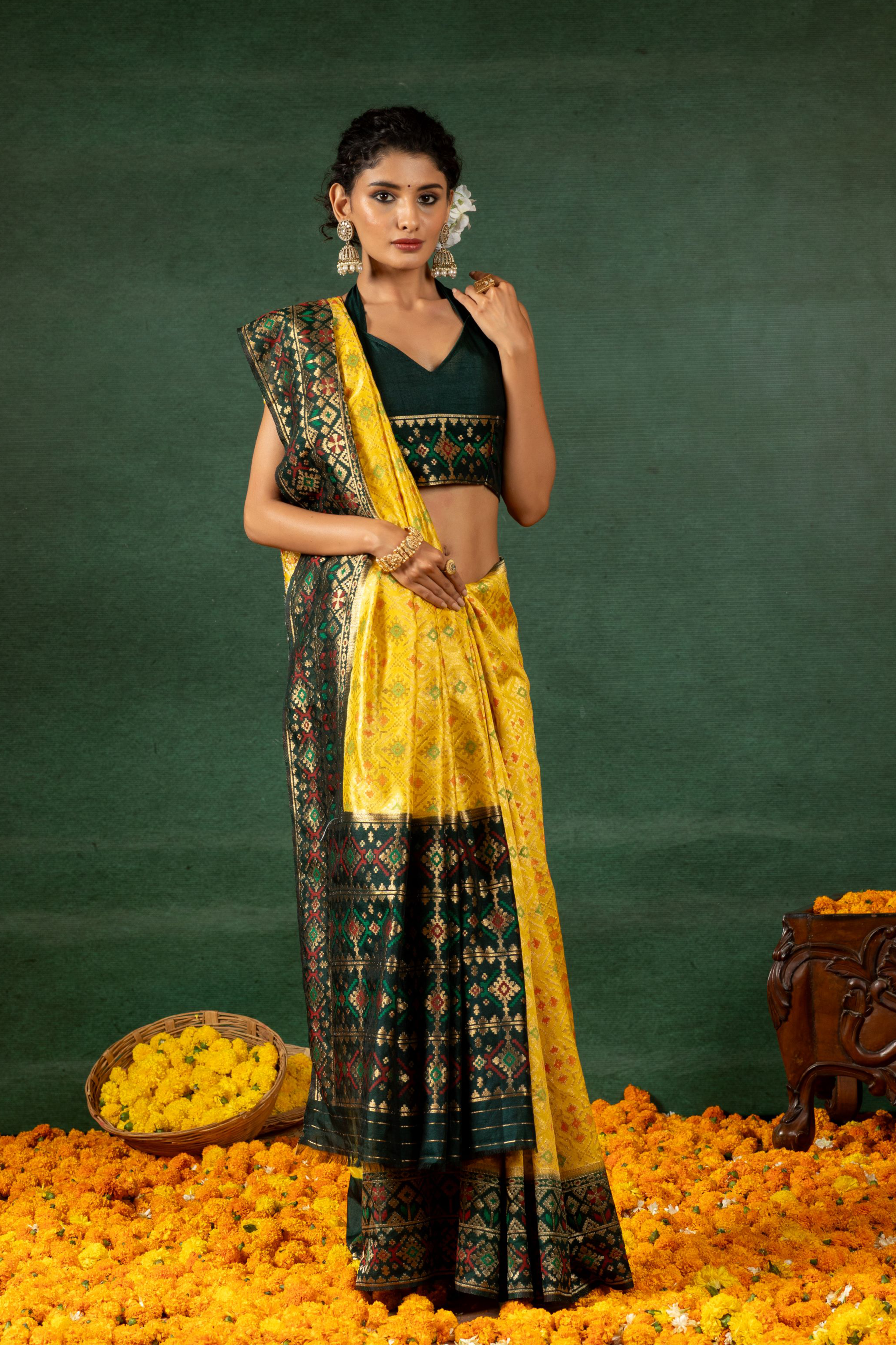 Sitara - Yellow Patola Charm Saree