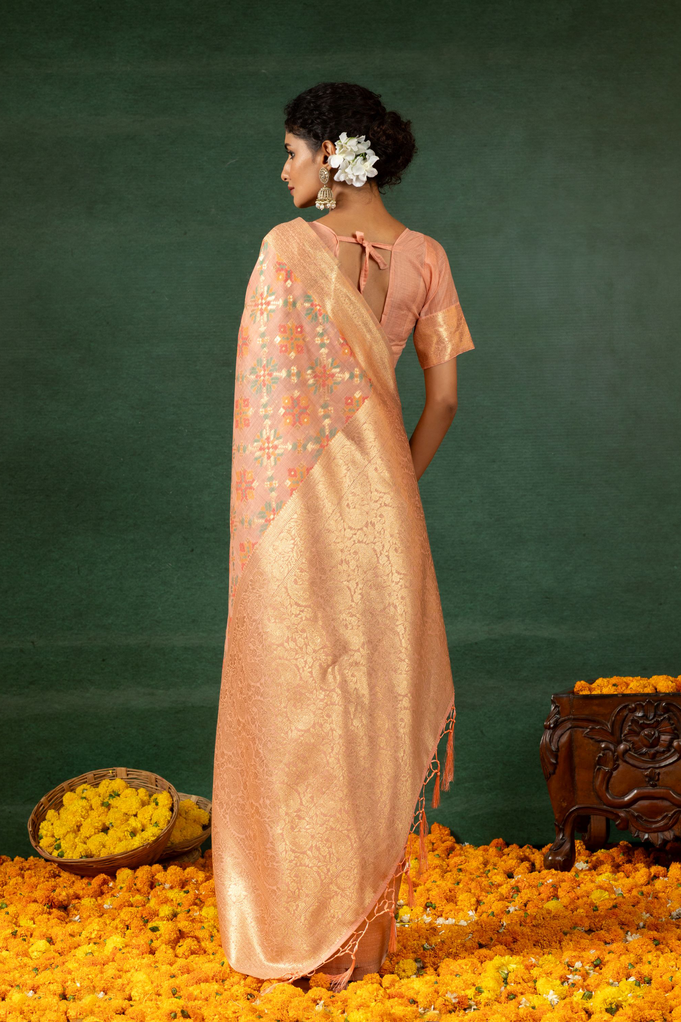 Tarini - Blush Patola Grace Saree