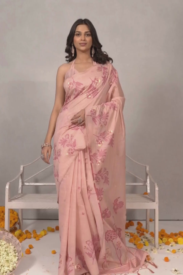 Aarohi The Rosé Whisper Saree