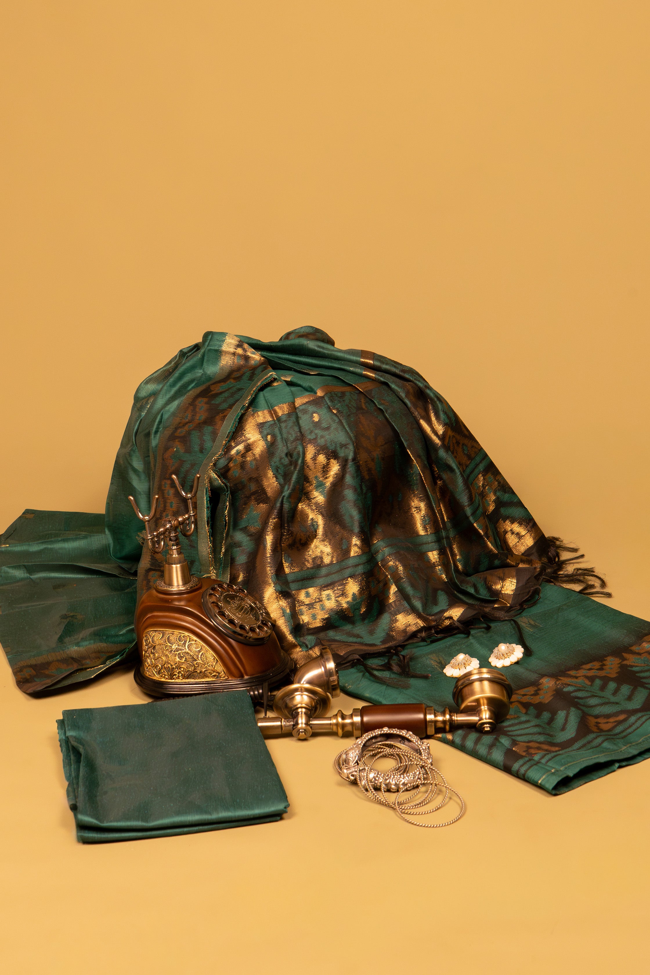 Forest Loom Jamdani Munga Cotton Suit Piece