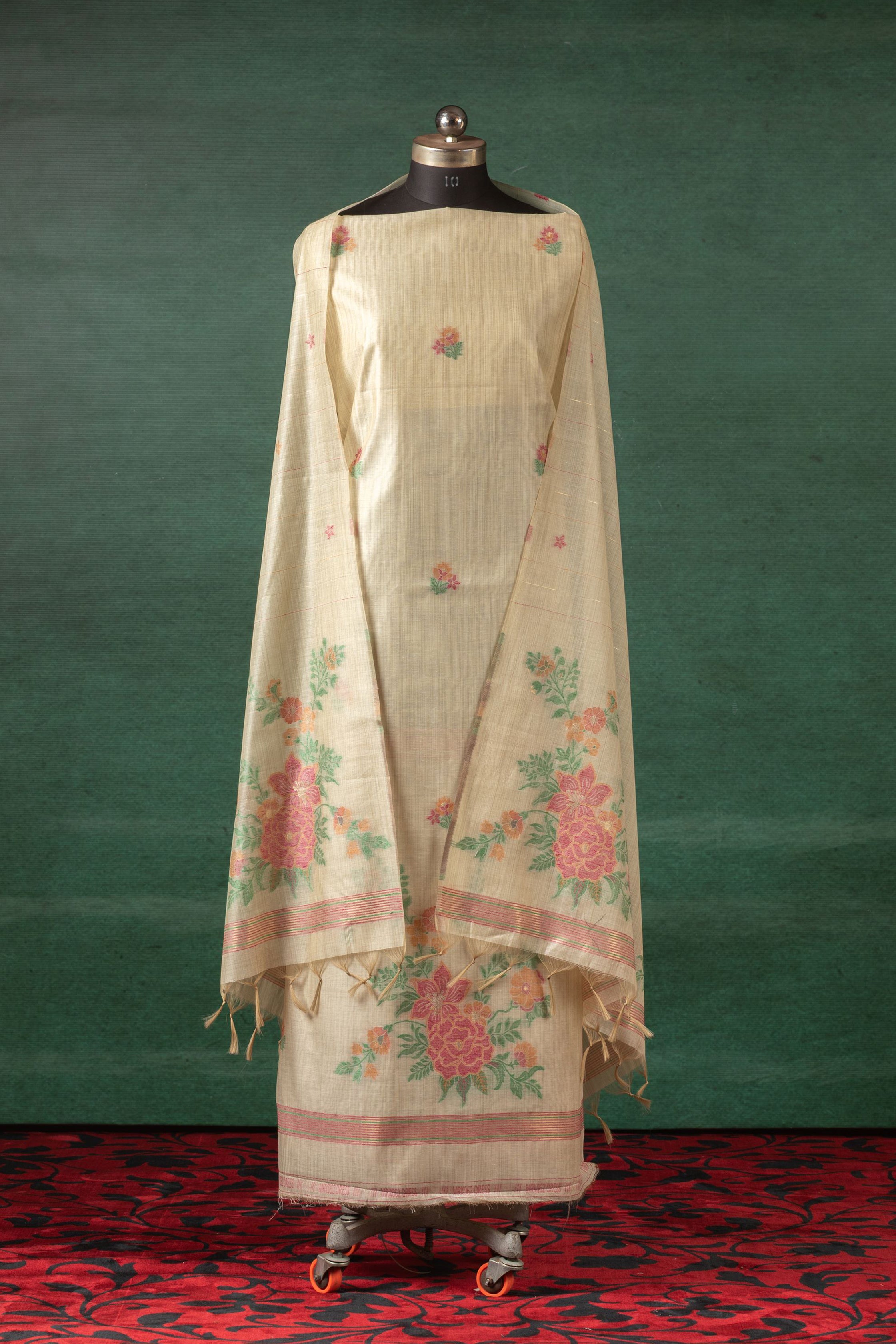 Gul Rani Jamdani Munga Cotton Suit Piece