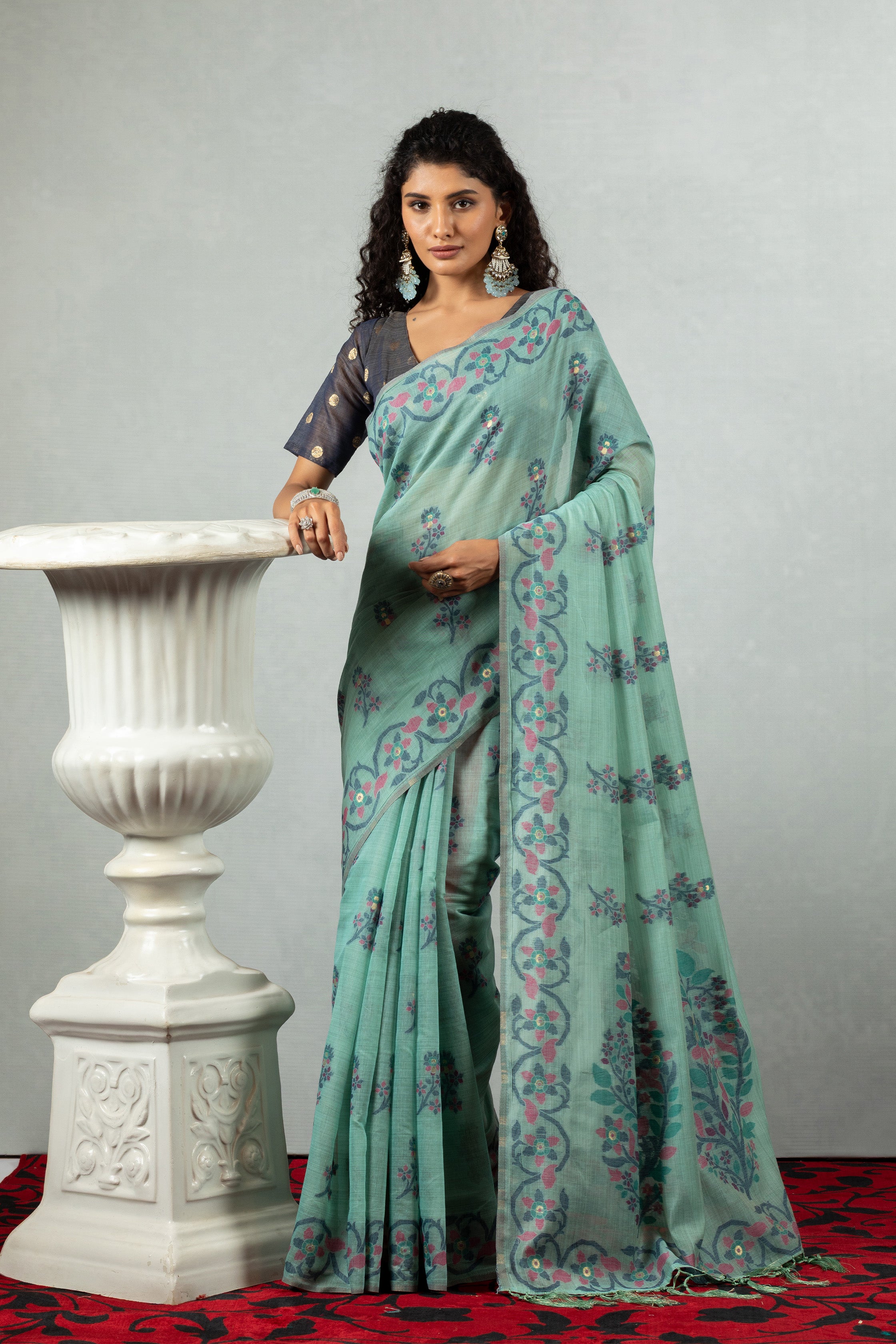 Ruhani Cotton Jamdani Saree