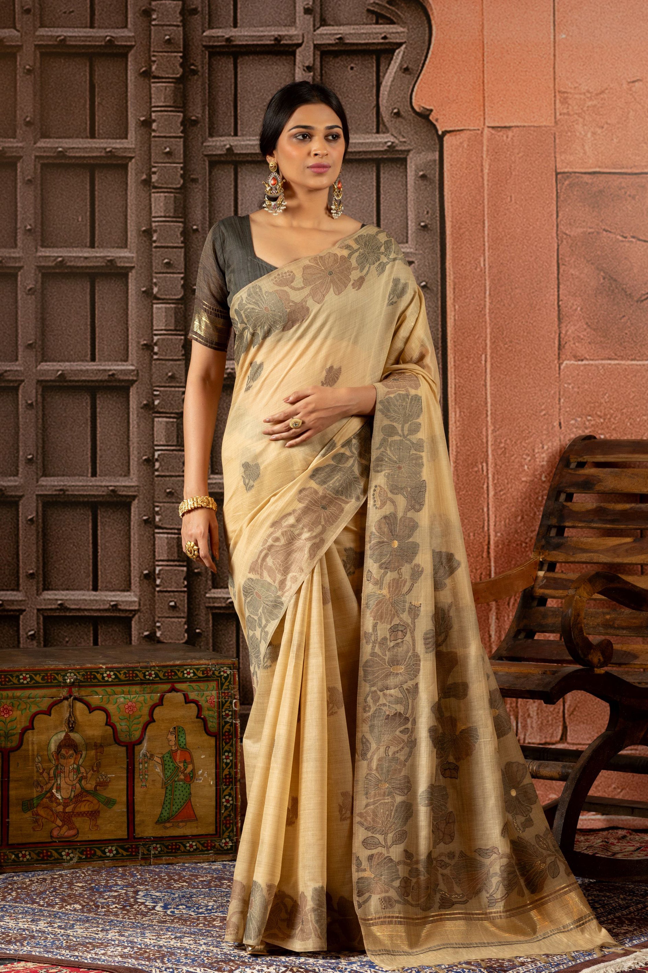 Arohi Chanderi Silk Saree