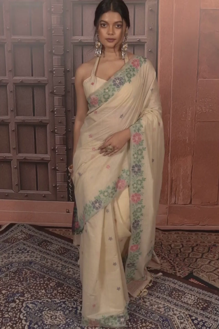 Sharanya - The Garden Frame Saree