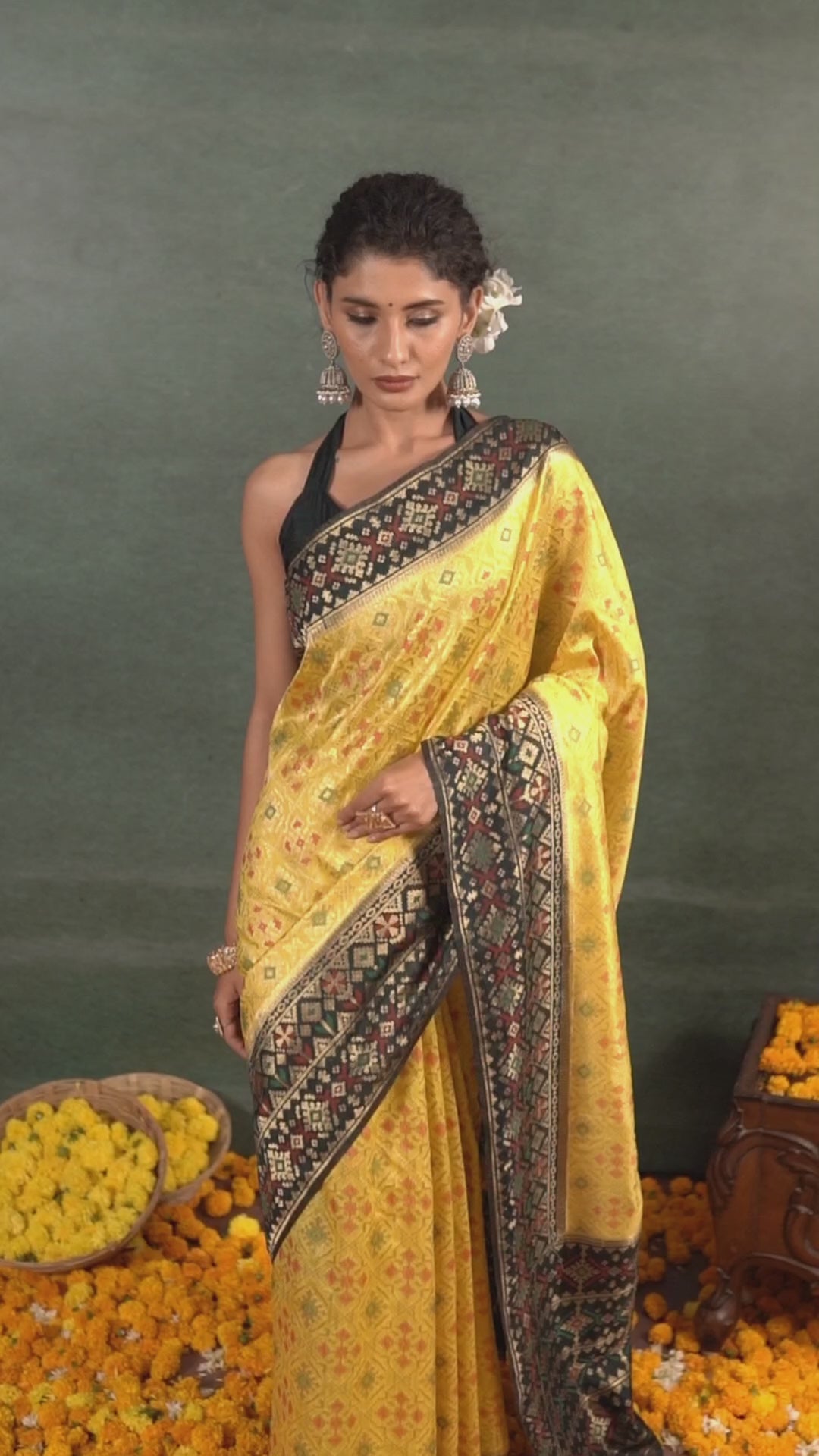 Sitara - Yellow Patola Charm Saree