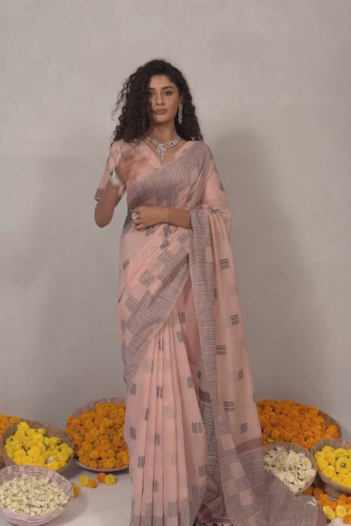 Reya - The Subtle Stitch Saree