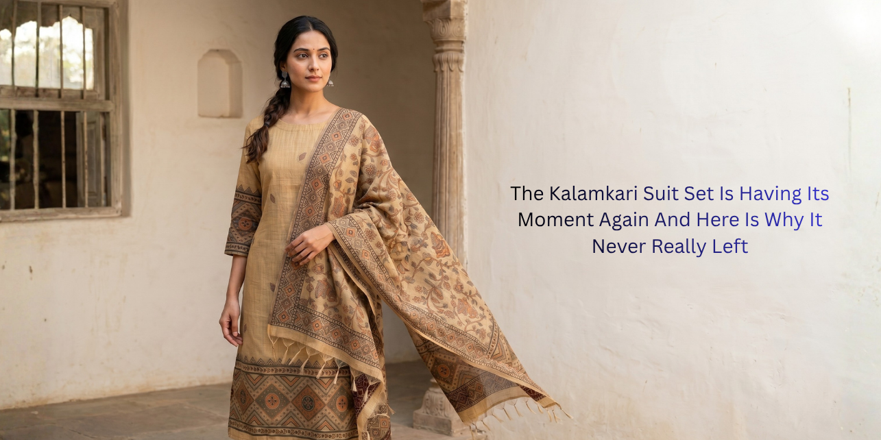 The Kalamkari Suit Set Is Having Its Moment Again — And Here Is Why It Never Really Left