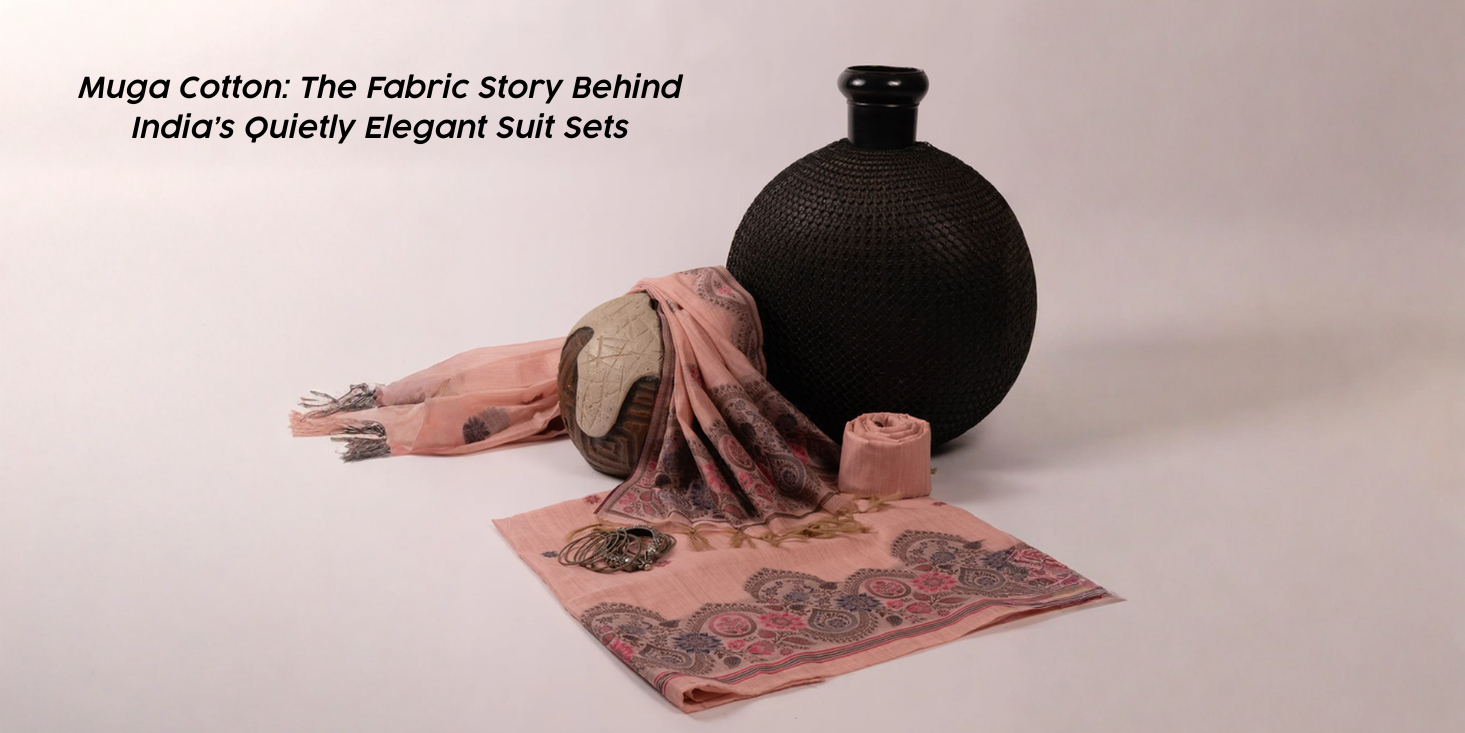 Muga Cotton: The Fabric Story Behind India’s Quietly Elegant Suit Sets