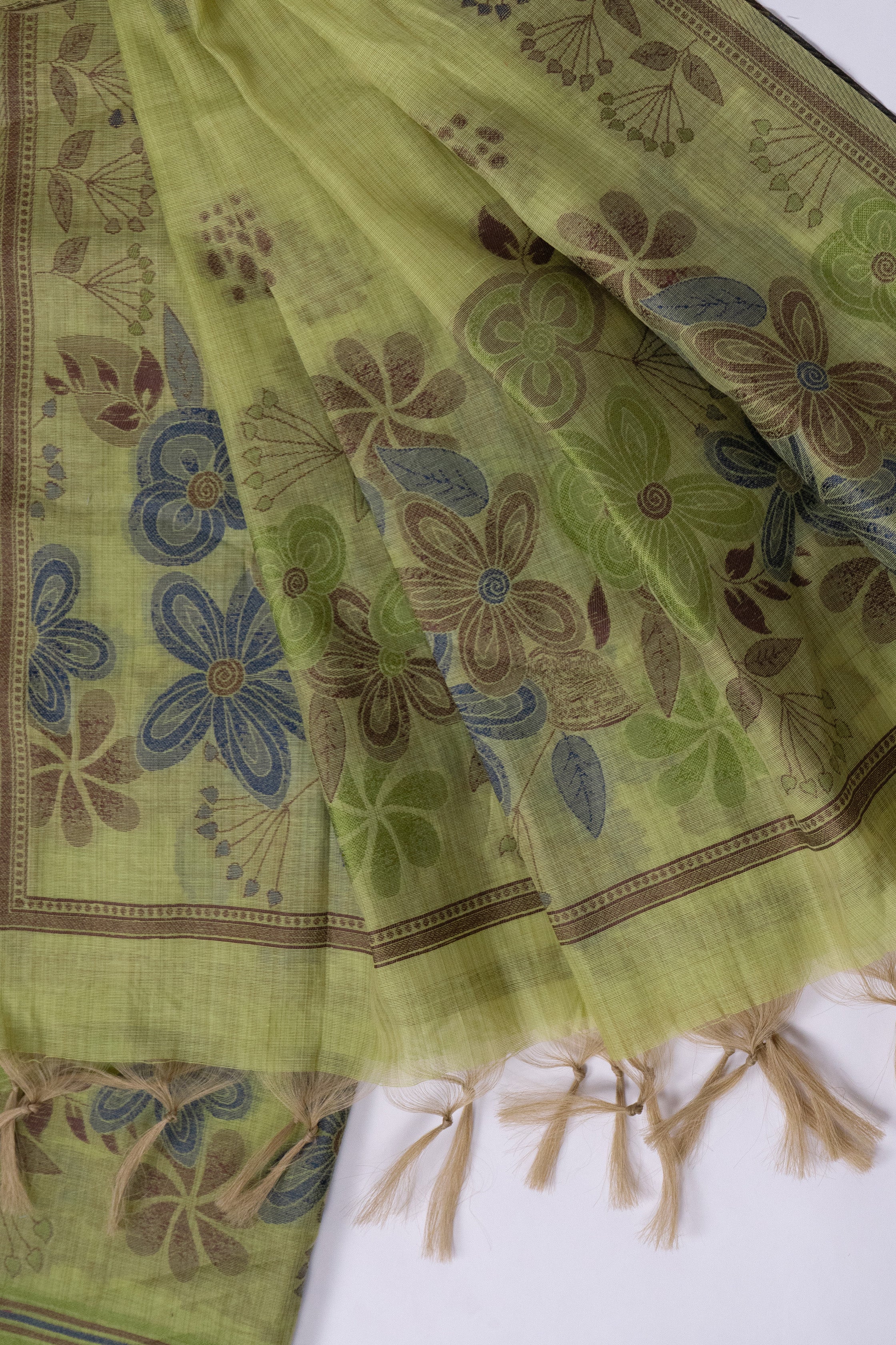 Olive Bloomfield Jamdani Munga Cotton Suit Piece