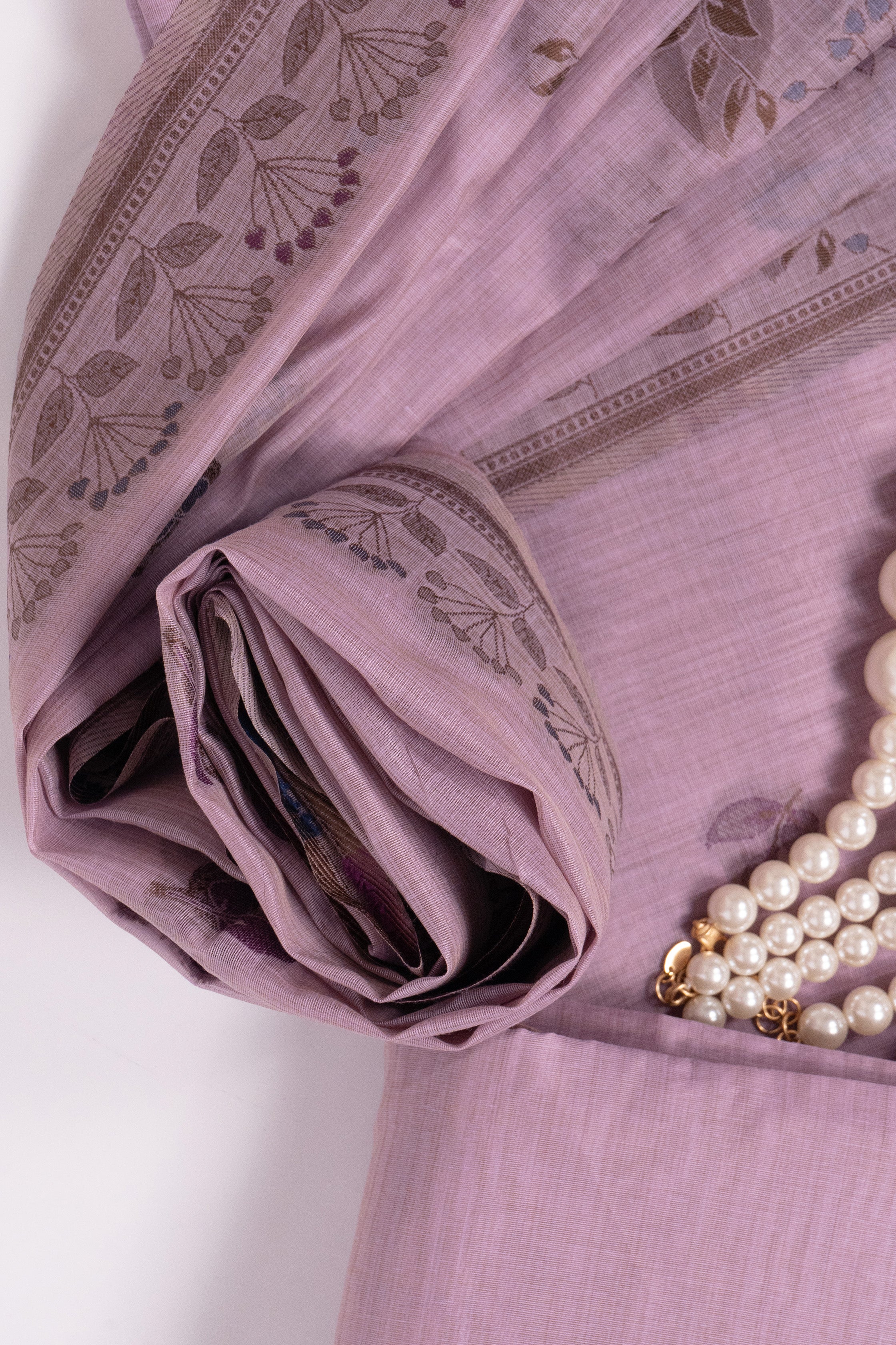 Lilac Arbor Jamdani Munga Cotton Suit Piece