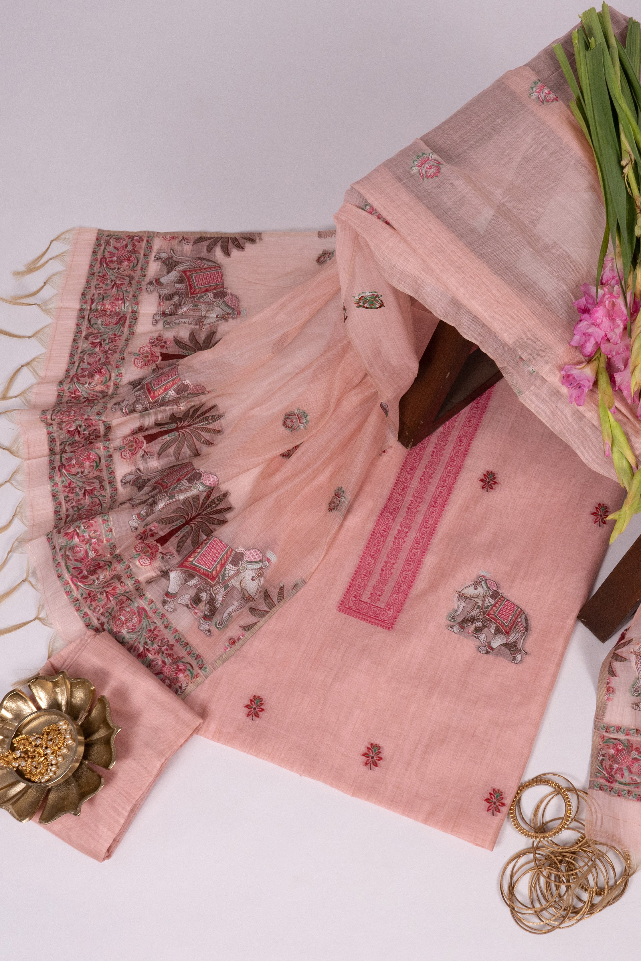 Blush Caravan - Cotton Suit Piece
