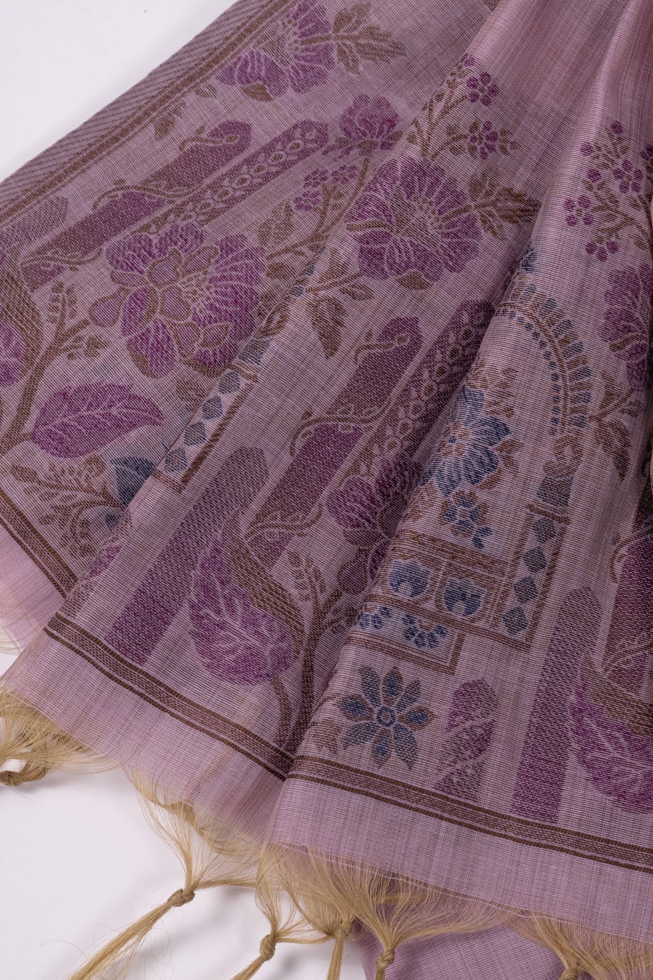 Orchid Crest Jamdani Munga Cotton Suit Piece