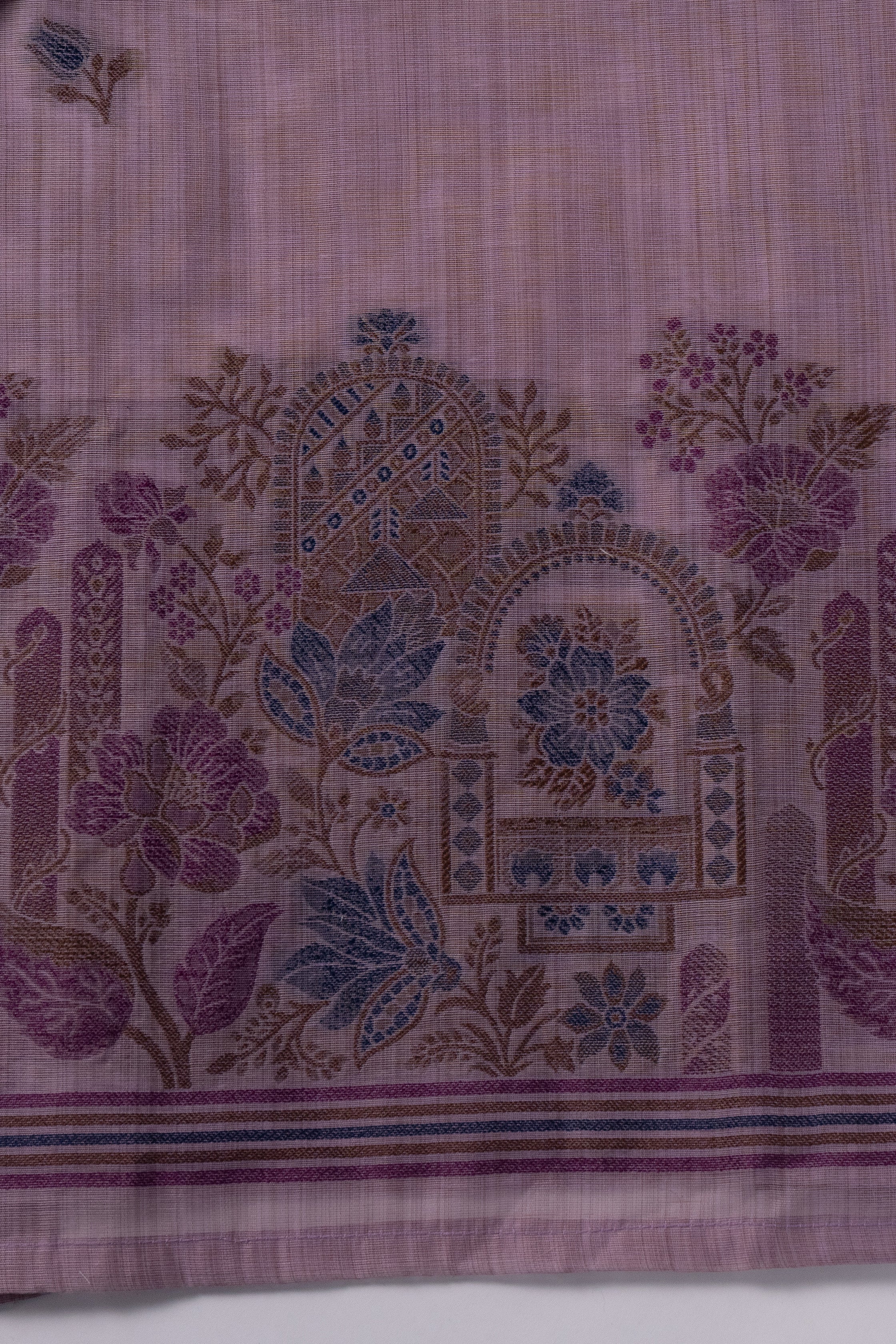 Orchid Crest Jamdani Munga Cotton Suit Piece