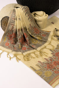 Sand Crest Jamdani Munga Cotton Suit Piece