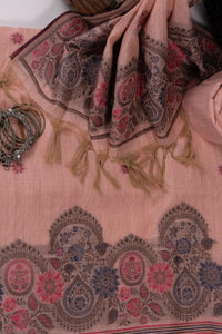 Pastel Raga Jamdani Munga Cotton Suit Piece