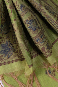 Seafoam Tapestry Jamdani Munga Cotton Suit Piece