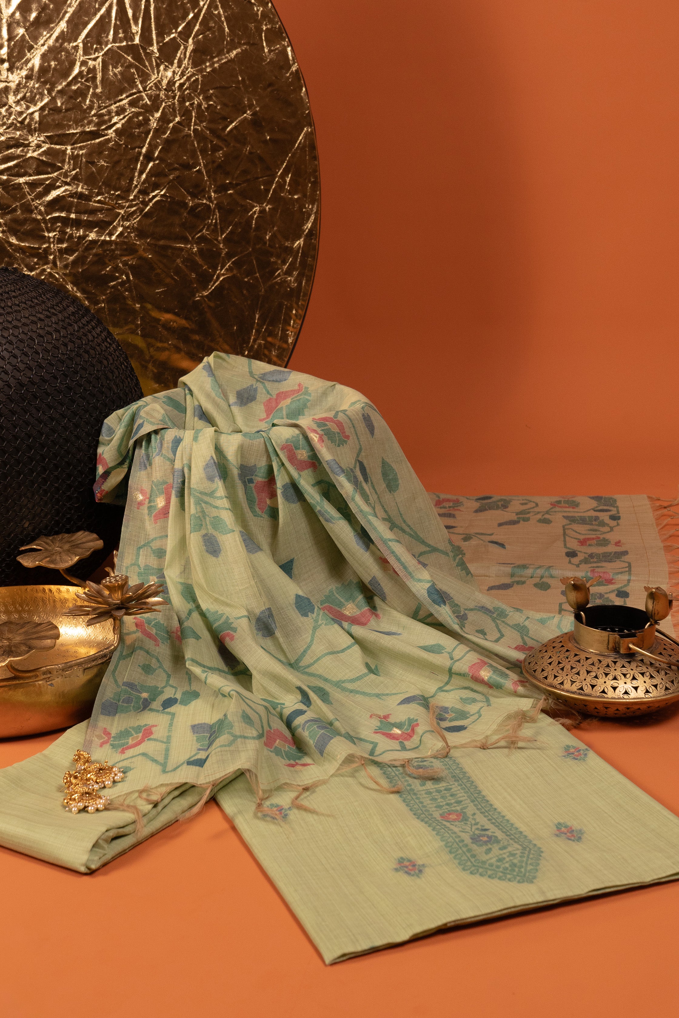 Basil Arc Jamdani Cotton Suit Piece