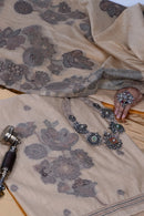 Sepia Trail Jamdani Munga Cotton Suit Piece