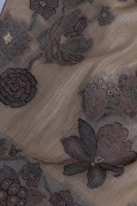 Sepia Trail Jamdani Munga Cotton Suit Piece