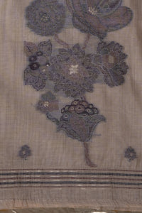 Sepia Trail Jamdani Munga Cotton Suit Piece