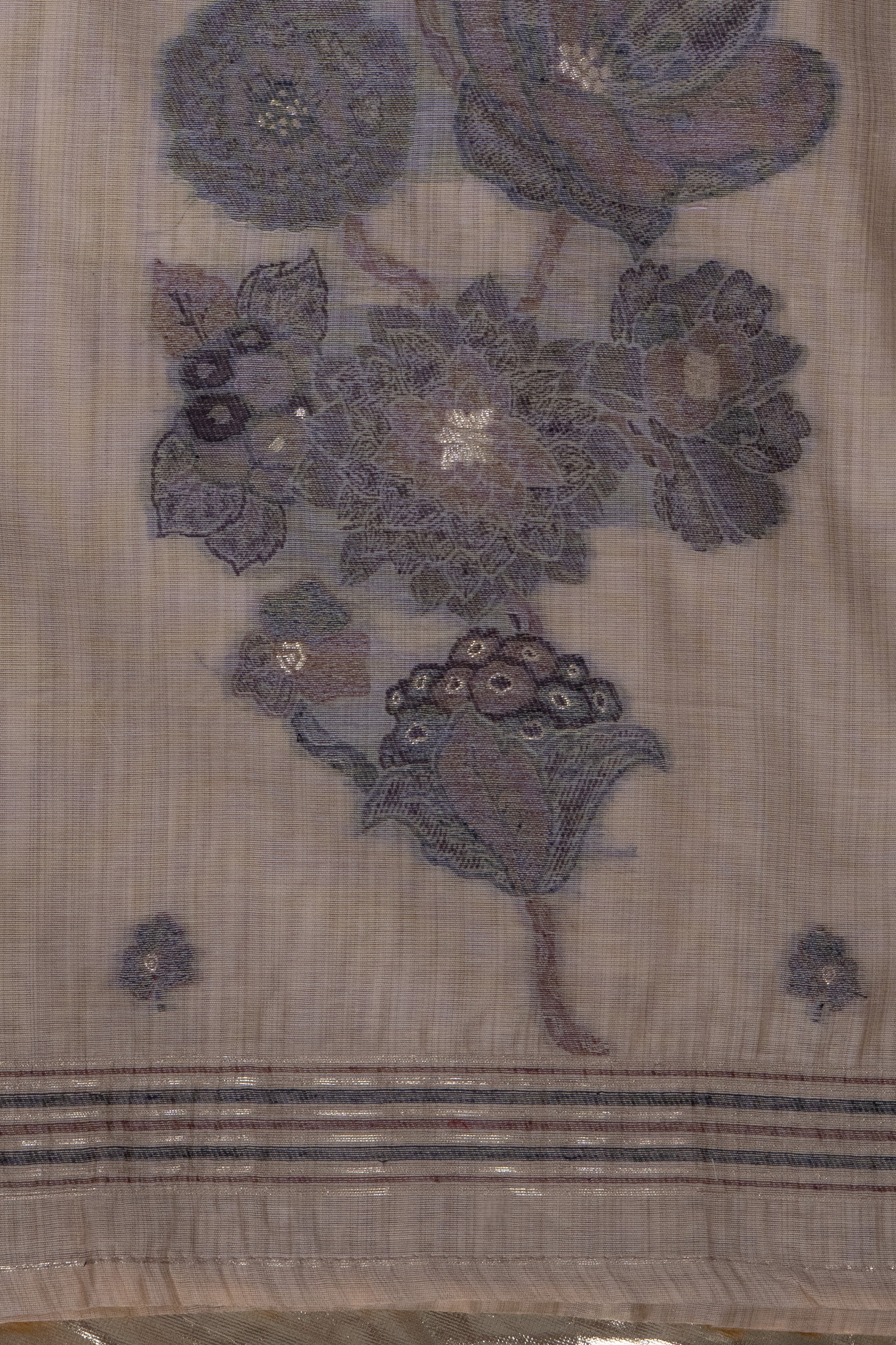 Sepia Trail Jamdani Munga Cotton Suit Piece