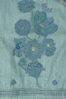 Cyan Grove Jamdani Munga Cotton Suit Piece