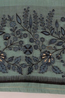 Cobalt Relic Jamdani Mul Chanderi Suit Piece