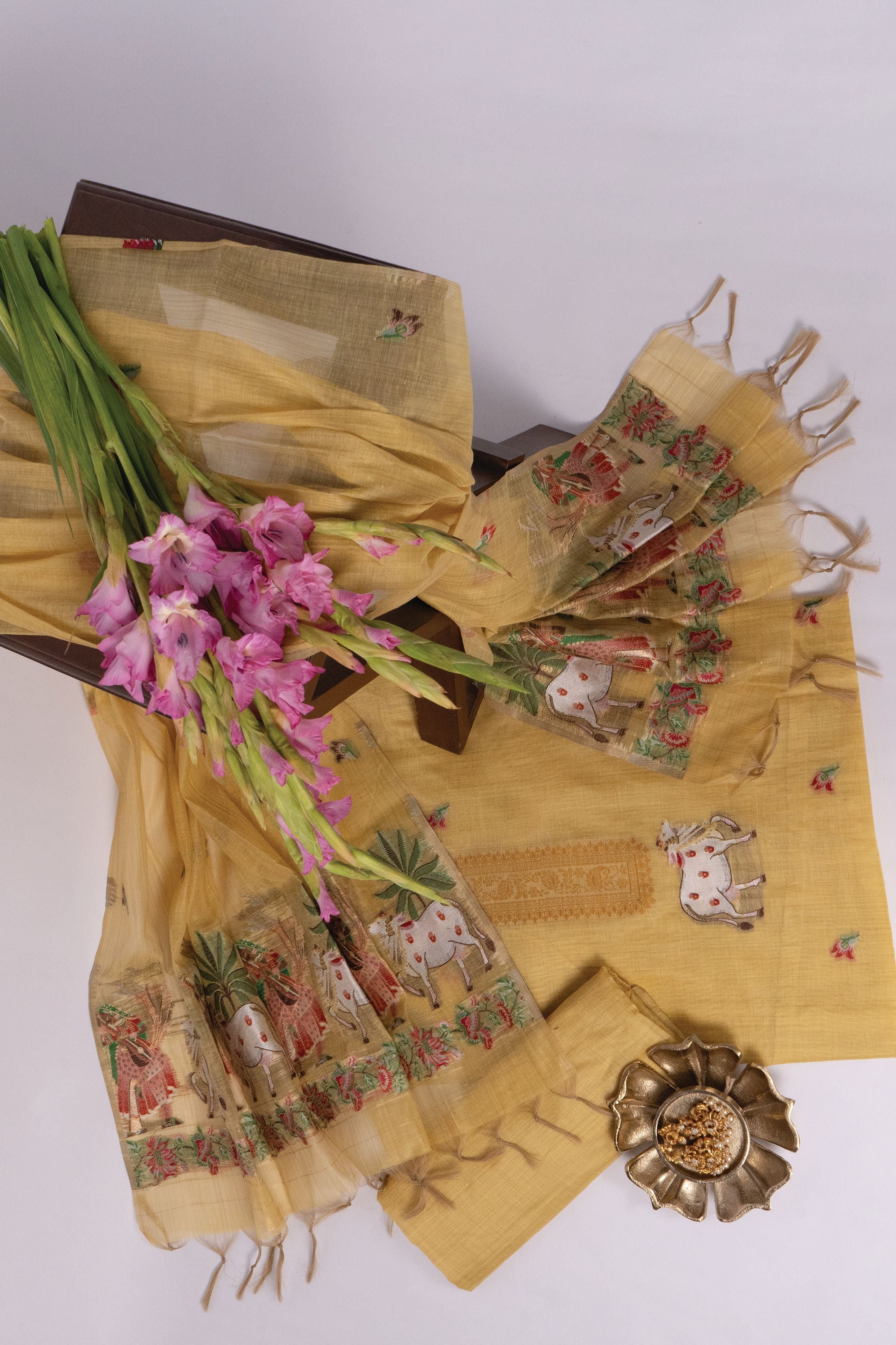 Amber Vale Jamdani Cotton Suit Piece