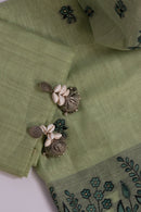 Thicket Hue Jamdani Mul Chanderi Suit Piece