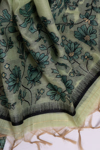 Thicket Hue Jamdani Mul Chanderi Suit Piece