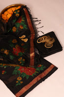 Charcoal Grace - Cotton Suit Piece