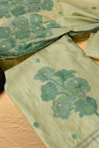 Meadow Veil Jamdani Munga Cotton Suit Piece