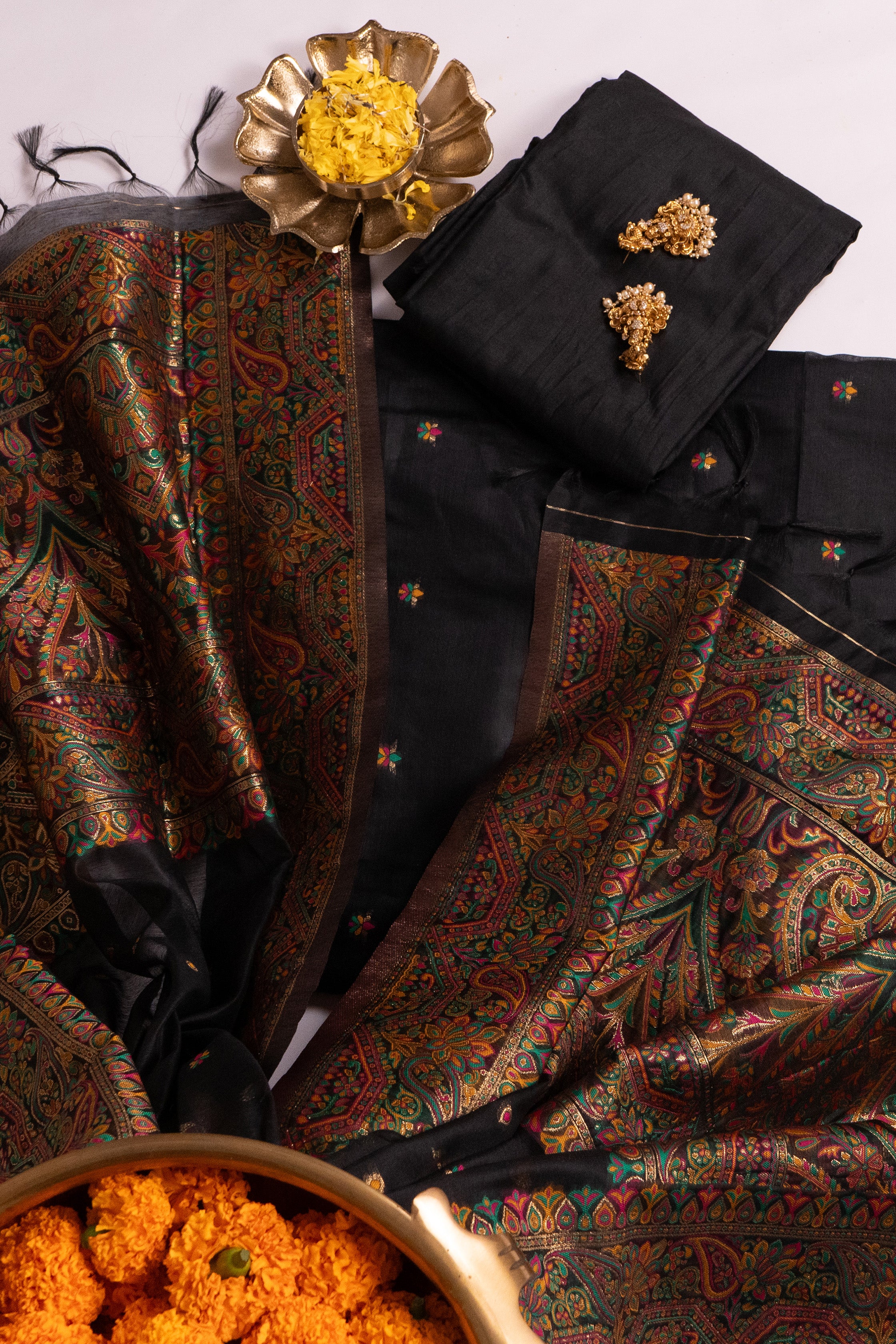 Noir Zari - Cotton Suit Piece