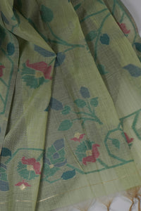 Verdigris Charm Jamdani Cotton Suit Piece